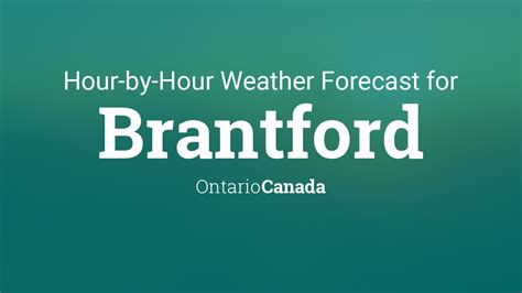 brantford minutecast|Brantford, ON Hourly Forecast .